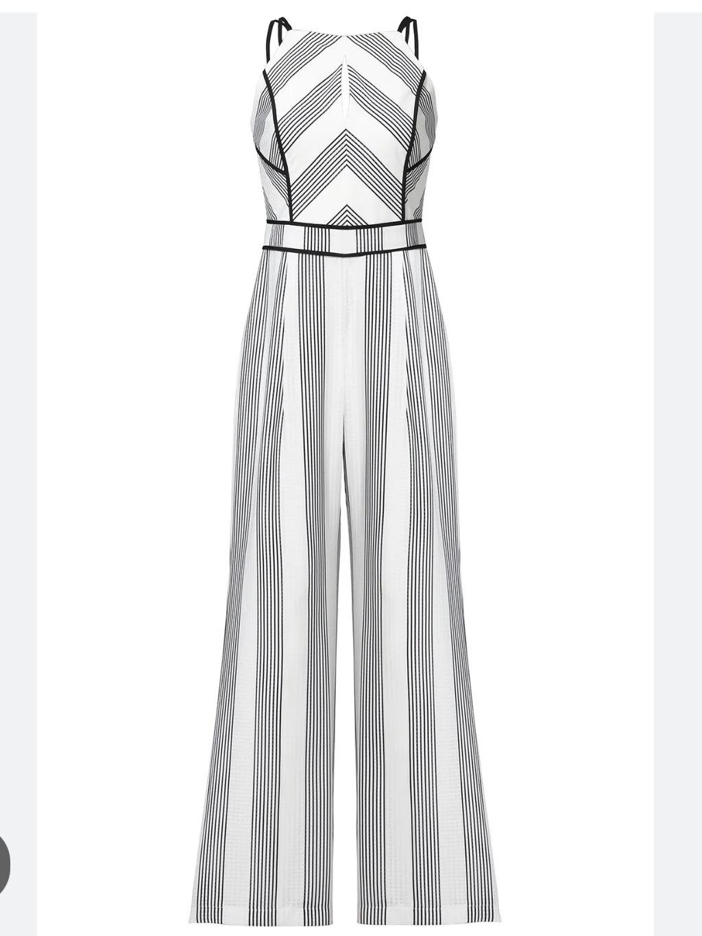 Adelyn Rae Vidette Striped Jumpsuit Sz Small